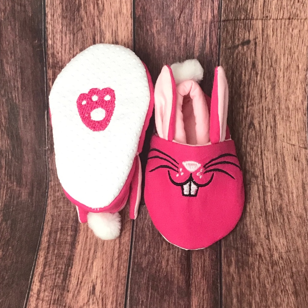 Bunny Baby Bootie Shoes, Baby Shower Gift, Pink Newborn Rabbit Costume, Easter